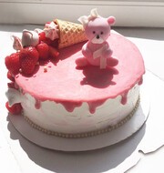 Торт Розовый мишка