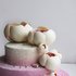 Свадебный торт с бело-розовыми пионами