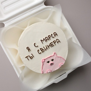 Бенто-торт я с марса ты свинера